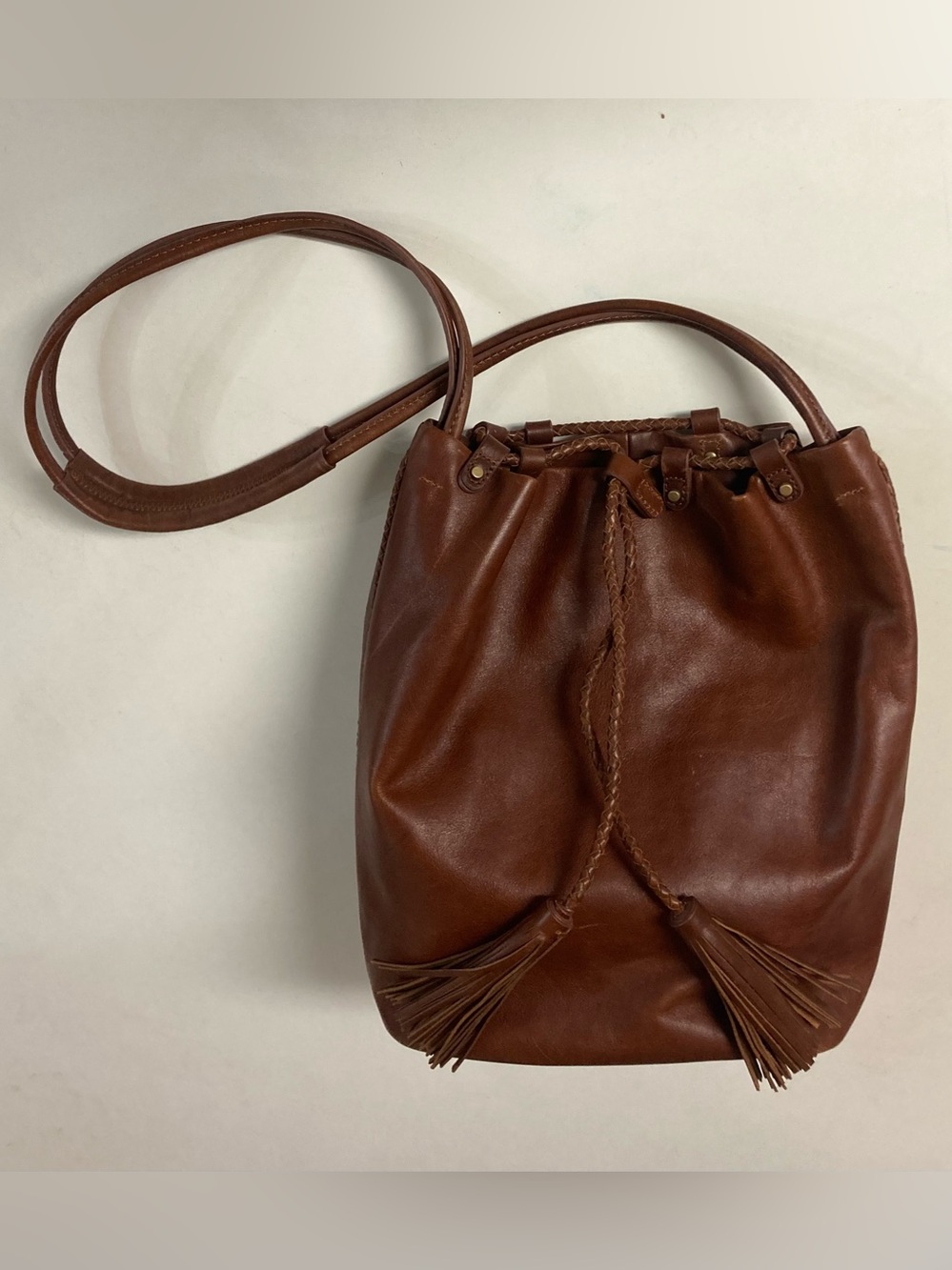 Lucky Brand Leather Bucket Bag